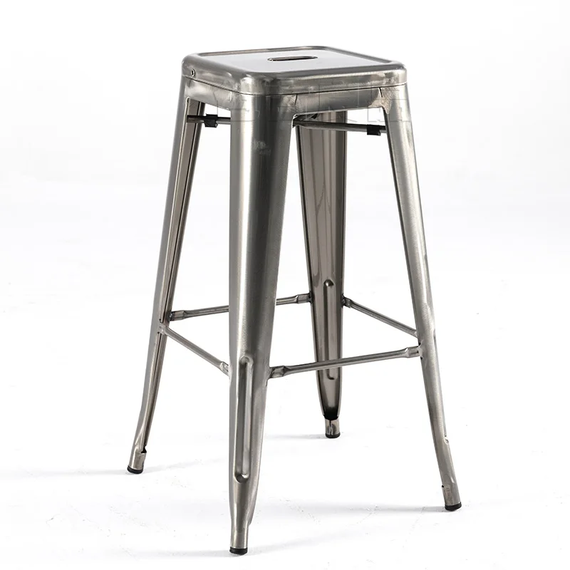 

Металлические барные стулья для ресторана, современные промышленные Роскошные барные стулья, минималистичные дизайнерские барные стулья, мебель для помещений