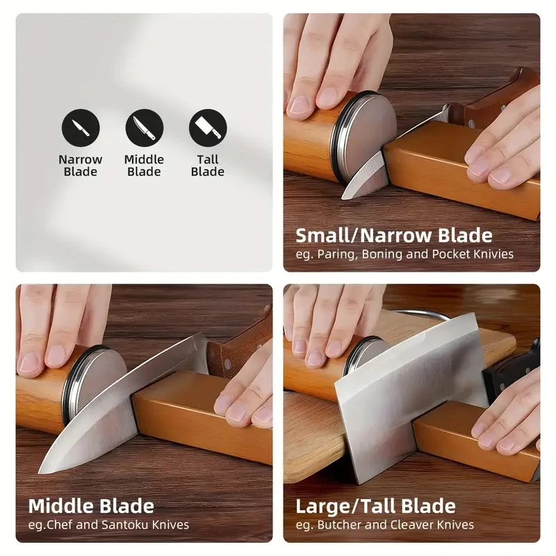 Knife Sharpener 2025 Rolling Knife Sharpener Kit For Straight Edge Roller Knife Sharpening With Industry Diamonds Chef Set