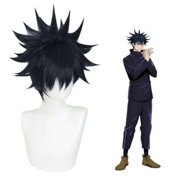 Jujutsu Kaisen Fushiguro Megumi Cosplay Wig Synthetic Short Straight Wig Anime Coser Cute Girl High Quality Wig Halloween Party 1