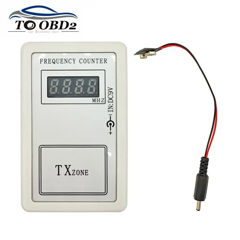 

Newest Remote Control Wireless Frequency Counter for Car Auto Key Remote Control Detector Cymometer Power Supply Cable