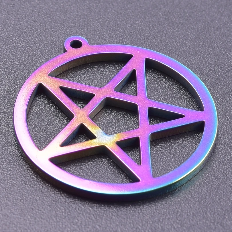 Echt etNox Drachen Pentagramm Anhänger Silber Gothic Schmuck - NEU