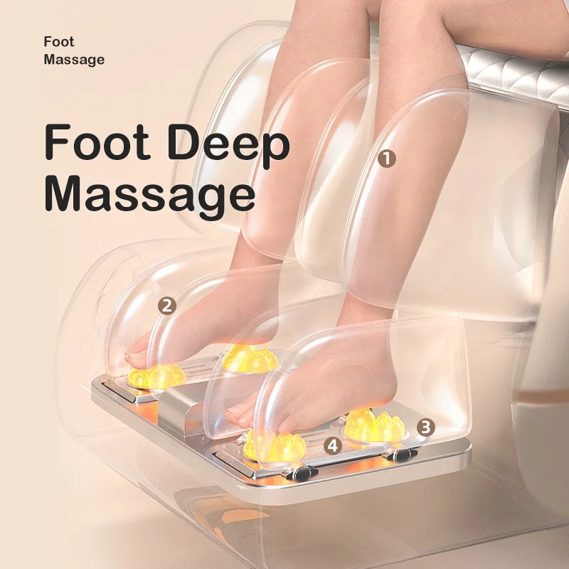 2024 6606T New Model Home Office Furniture Electric Heating Kneading Cheaper Price Luxury Zero Gravity Recliner Massage Chair 4