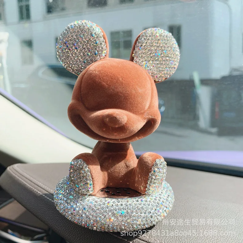 ديزني الكرتون أنيمي ميكي ميني ماوس سيارة زخرفة الم...