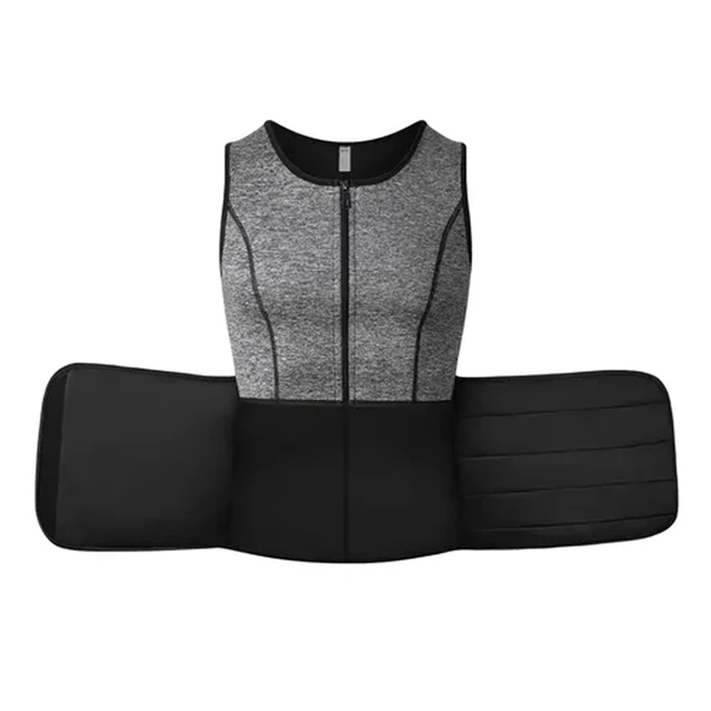 Gilet Sauna Dimagrante Uomo G&F - Senza Maniche In Neoprene, Per Sudare E Bruciare Grassi Durante L'allenamento (nero, Taglie S-3XL)