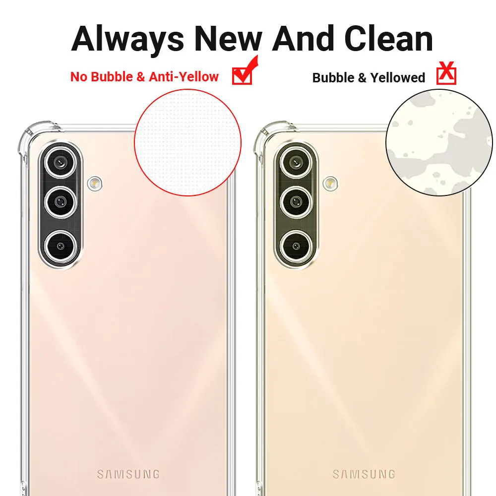 Clear Silicone Soft Phone Case | Shockproof Transparent Protective Cover