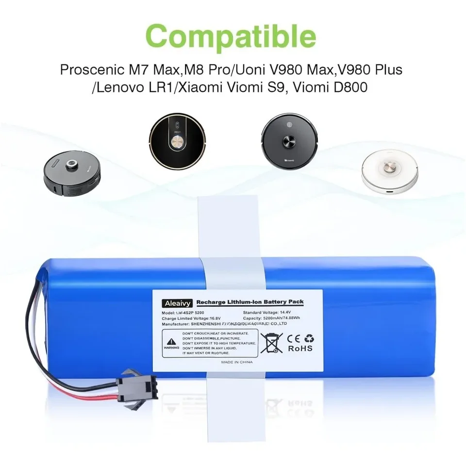 Batterie Viomi Melasta Batterie 14.4V 5200mAh Pour Robots