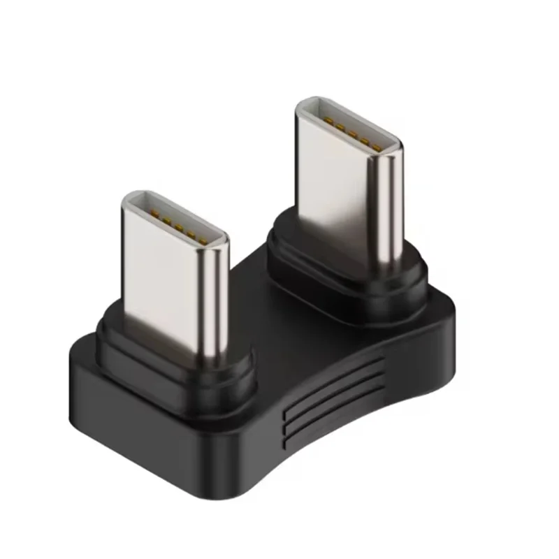 180도 U자형 100W USB 3.2 타입 C 남성-여성 어댑터 OTG 10Gbps 고속 데이터 4K 태블릿 USB-C 충전 컨버터 커넥터