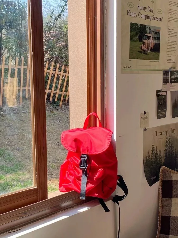 

Waterproof Nylon Drawstring Backpack Casual Big Capacity Schoolbag Handbag Student Leisure Travel Backpack