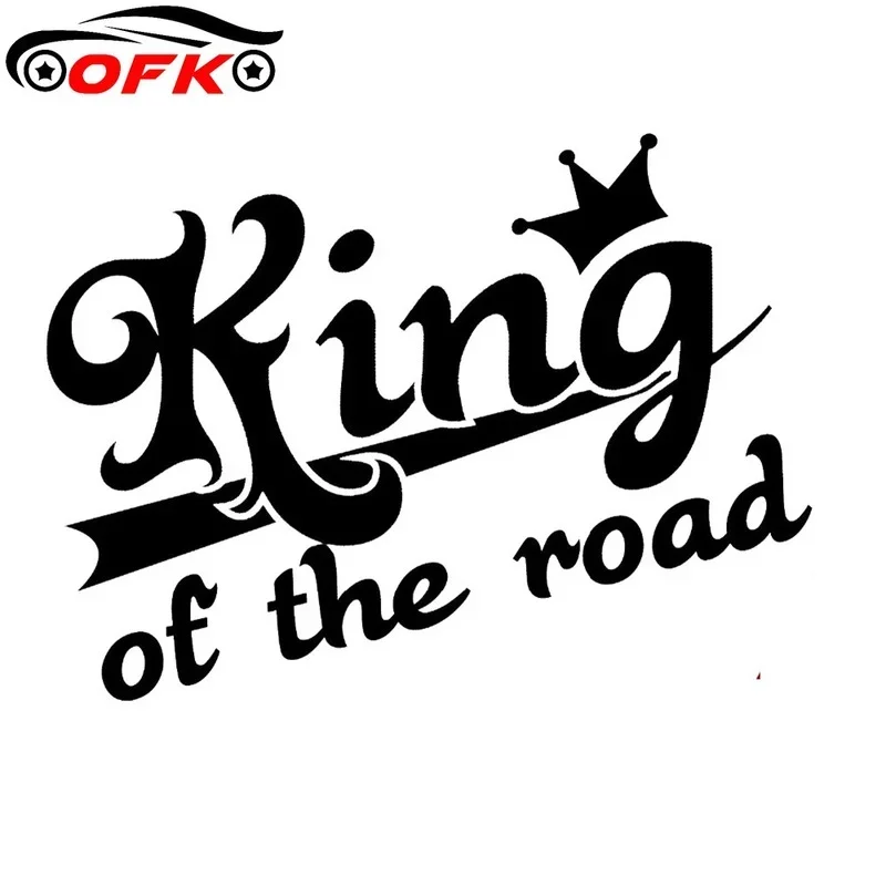 

Оригинальные креативные светоотражающие наклейки Road King из ПВХ, модные наклейки на задний бампер автомобиля, водонепроницаемые и солнцезащитные изысканные наклейки