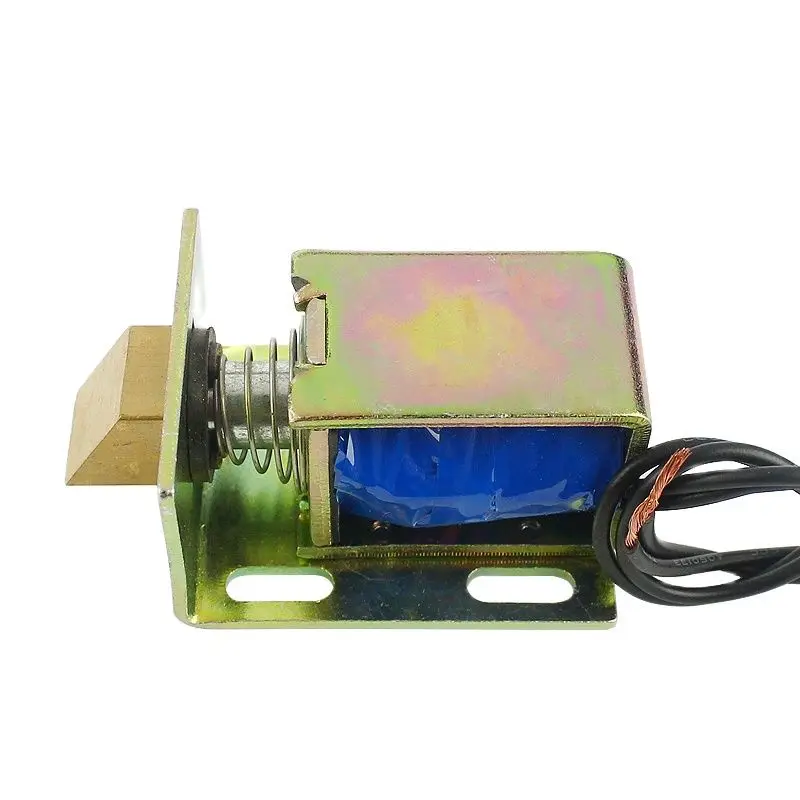 Small access control electric lock DC12v24v electronic lock cabinet lock electric bolt lock electromagnet coil magnetic lock