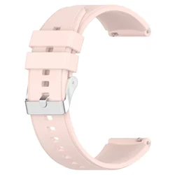 Silicone Sport Wristband Bracelet - Premium Adjustable Strap for 20mm (15 Pink)