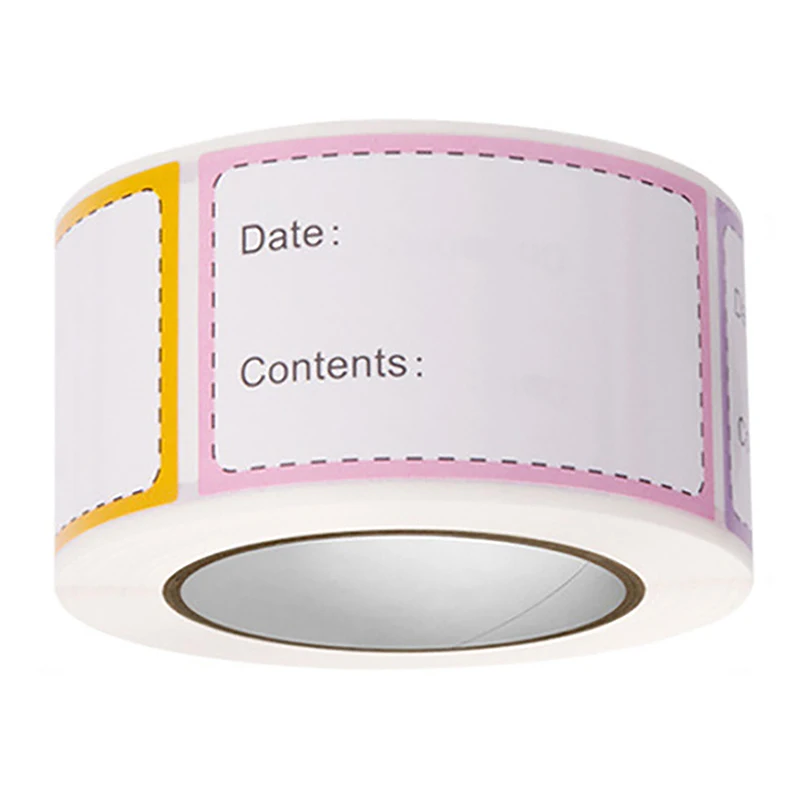 250Pcs/Roll Self-Adhesive Freezer Refrigerator Food Storage Label Stickers label stickers
