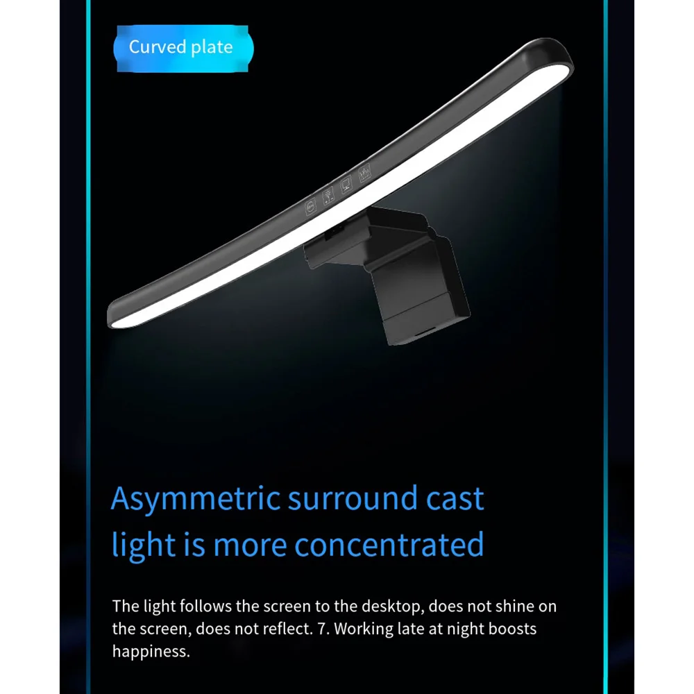 Generic 7 Colors Curved Screen Light Bar Led Computer Monitor Rgb