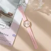 Fashion Simple With Diamonds Ladies Quartz Watches Hot 2023 Sports Brands Women Silicone Strap Dress Clock Gifts Wristwatches 4