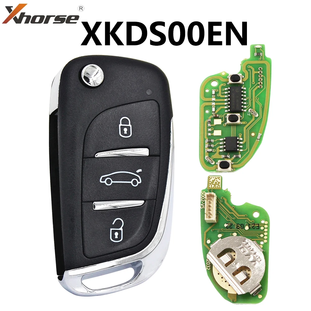 Xhorse Xkds00En 3 Pulsanti Universal Wire Remote Vvdi Remote Car Key Ds Style Per Vvdi2 / Vvdi Mini / Key Tool Max