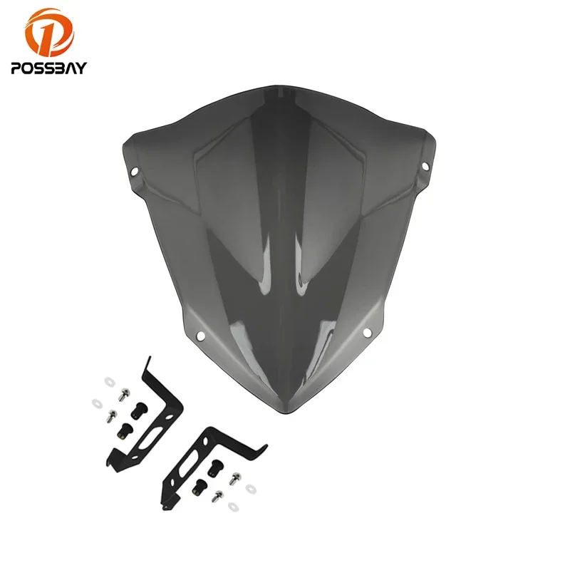 

POSSBAY Motorcycle Windshield Wind Deflectors Front Windscreen Motor Accessories for YAMAHA MT-07 FZ-07 MT 07 FZ 07 2018-2020