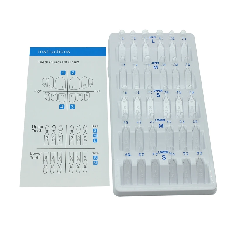 

30Pcs Dental Veneers Tooth Mould Composite Resin Teeth Partner Mold Autoclave Fast Quick Dentistry Anterior Accessories Supply