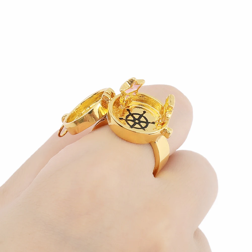 Anime SpongeBob Ring Women Men BFF Best Friend Ring Opening Adjustable Patrick Star Rings Trend Finger Jewelry Birthday Gift