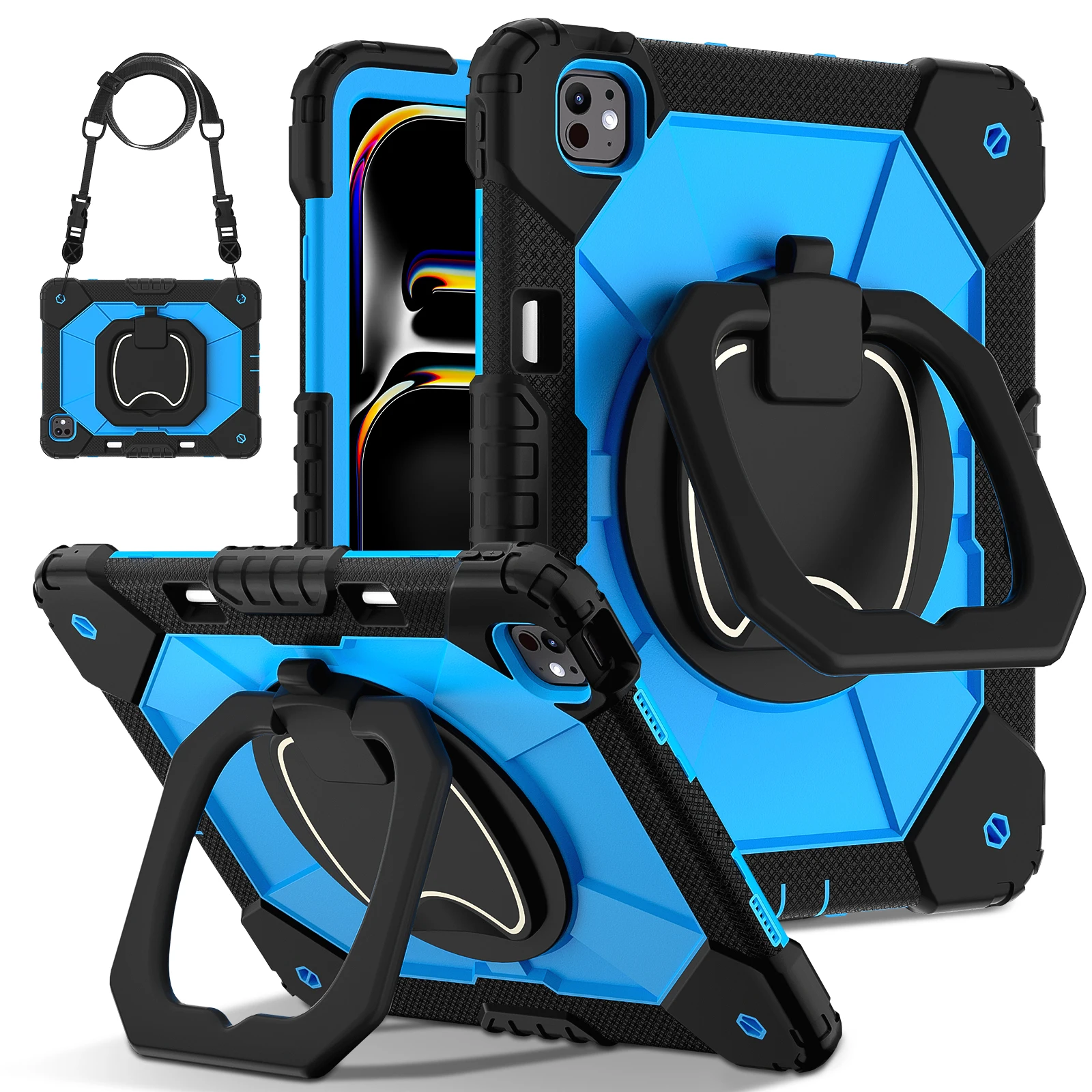 Enhanced 360 Rotating Stand Armor Case - Heavy Duty Cover