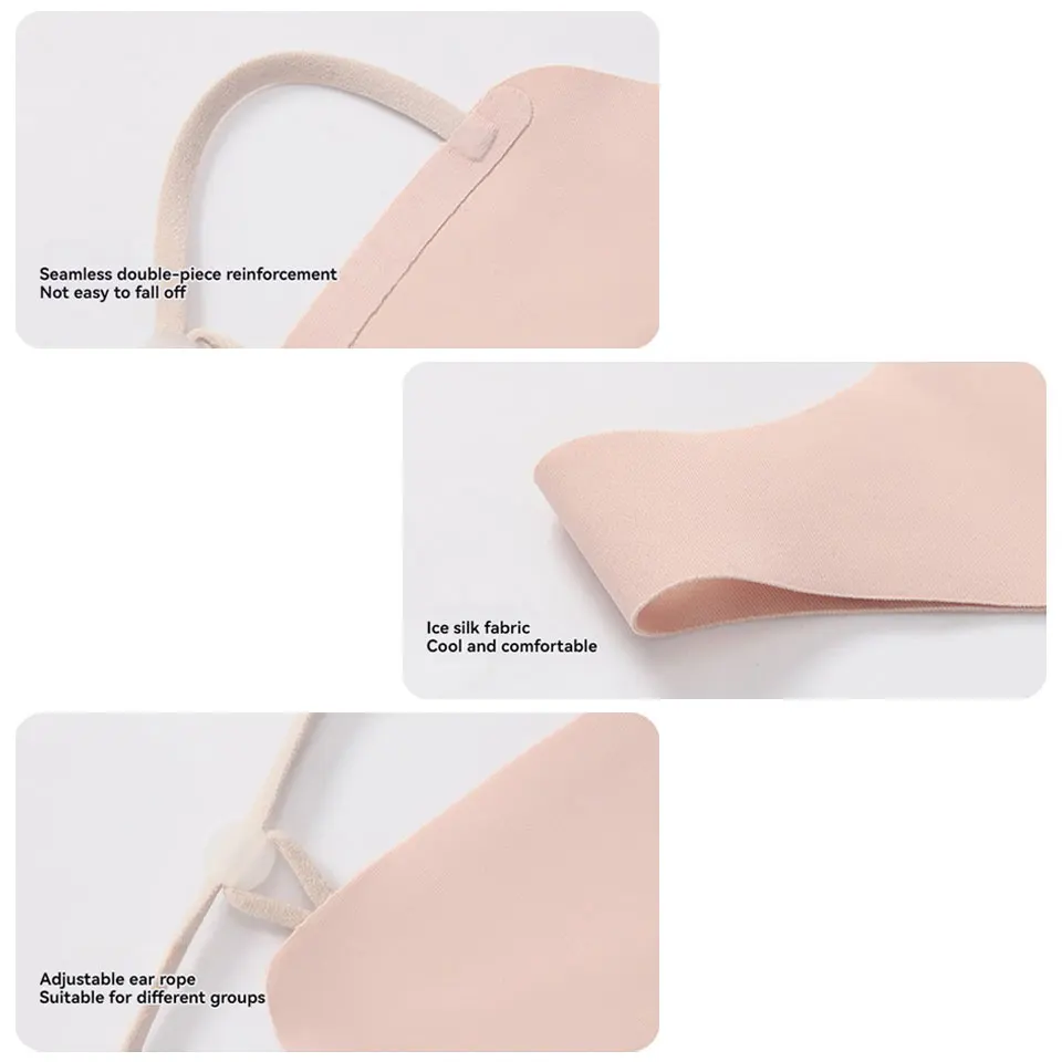 Fashion Punk Sun Protection Mask Unisex Cycling Anti-UV Traceless Ice Silk Face Mask Breathable Running Hip Hop Bandana LOOGDEEL