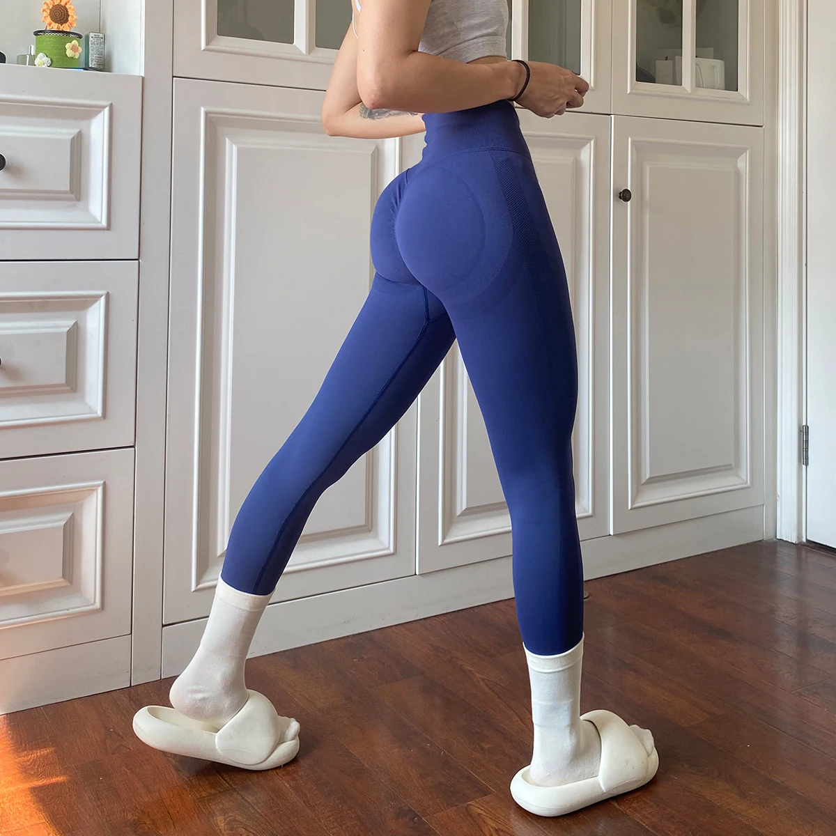 Yoga Leggings Women Fitness Running High Waist Slim Pants Push Up Sport Scrunch Butt Legging Gym Athletic Jogging Workout Female 5