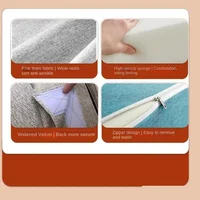 Folding sofa bed dual-purpose small apartment living room bedroom tatami rental house lazy sofa accompanying bed anti-fall pad 6