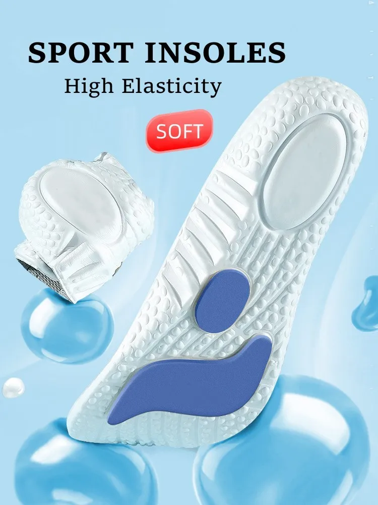 Sport Insoles for Feet Soft Shock Absorption Inserts Template