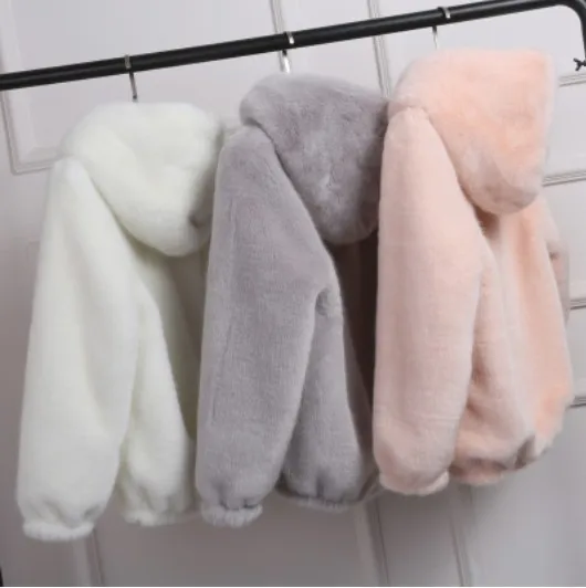 

2023 Autumn/Winter New Fur Coat Women's Loose Velvet Hooded Women