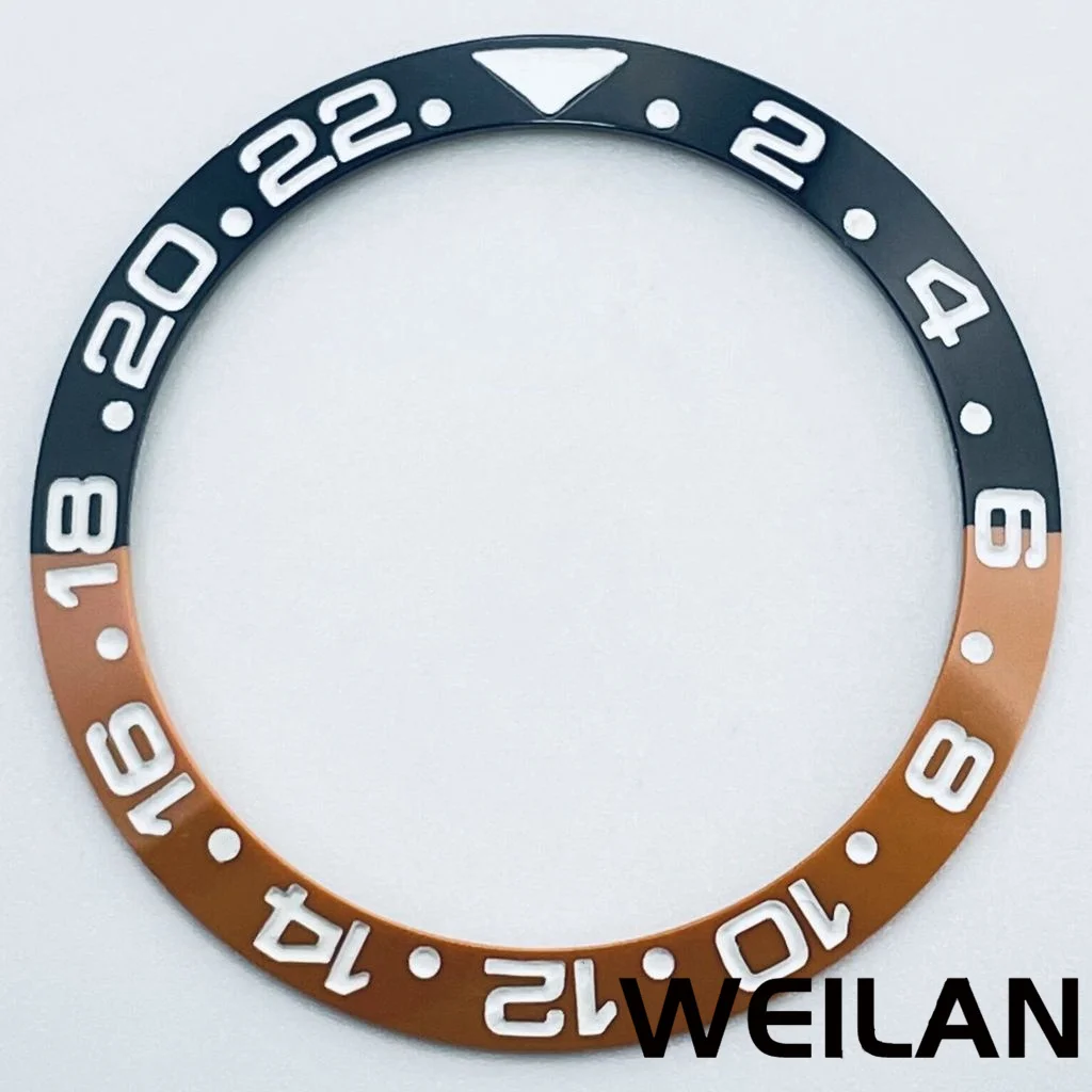 Ceramic & Aluminum GMT Diver-Style Bezel Insert for 40mm Cases - Premium Diving Accessory