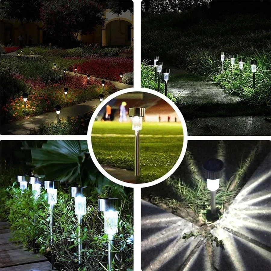 Pces ao ar Solares à Prova Decorações para Gramado Livre Luzes Dstainless Água Inoxidável Solar Jardim Caminho Paisagem Luz - Pátio Quintal Passarela 10 Led 11 Computers & Electronics