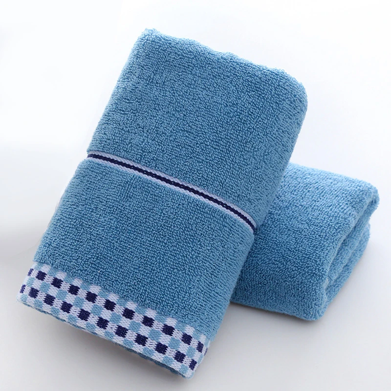 2 Towels Thickened Absorbent Towel Pure Cotton Quick Absorbent Soft Quick Dry Thickened Face Towel