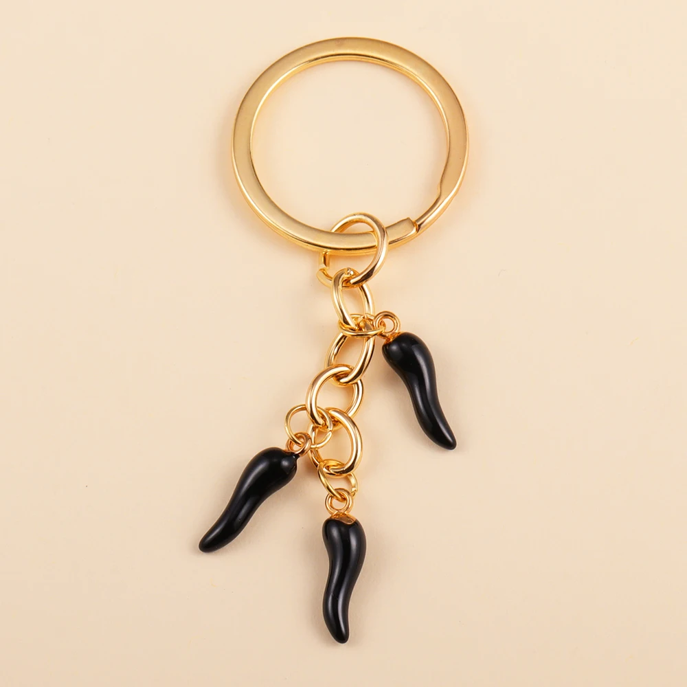 Bunte Emaille Pfeffer Schlüsselanhänger Lustige Chili Baumeln Split Schlüsselanhänger Frauen Mädchen Tasche Autoschlüssel Ornament Anhänger Modeschmuck Geschenk – Detail 14