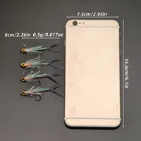 4 Pack Baitfish Flies Streamer Flies for Freshwater Saltwater Fishing 6