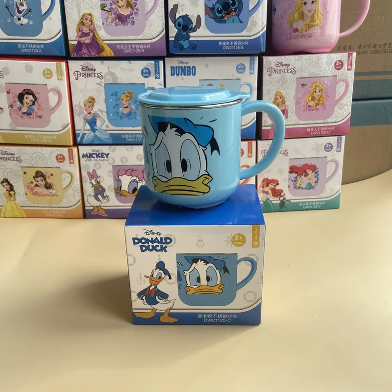 530ML Disney Mickey Mouse Cartoon Ceramic Mugs Minnie Donald Duck Pooh Pig  Ceramic Milk Cup Cups