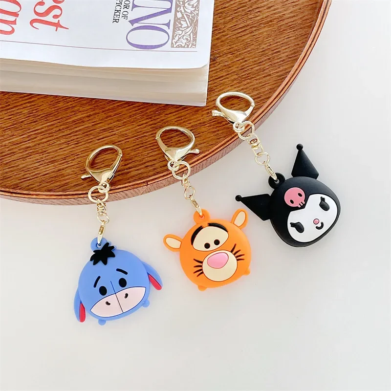 

For Apple Airtags Case,Cute 3D Cartoon Kuromi Tiger Protective Cover For Airtags,silicone Anti-lost Cover for Apple Air Tags