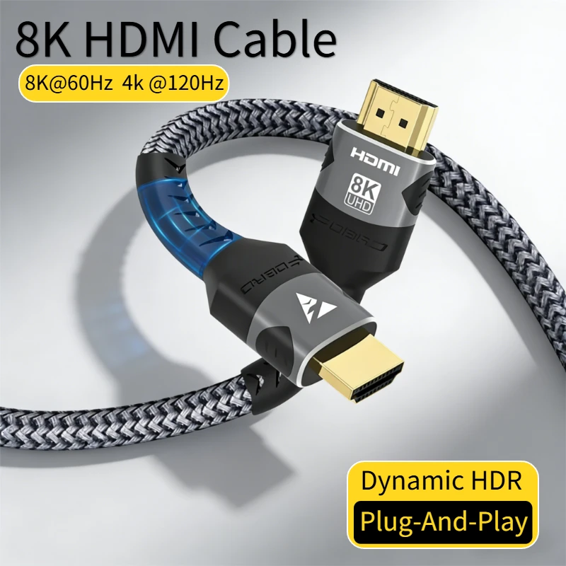 Ultra High-Speed 8K HDMI 2.1 Cable with eARC & HDR Support