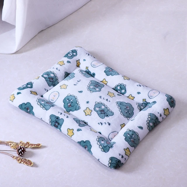Flannel Square Bed for Cats Dogs, Comfortable Soft Washable Cushion for Sphinx,Replacement mat for Pet house,Cats Cartoon Sofa 3