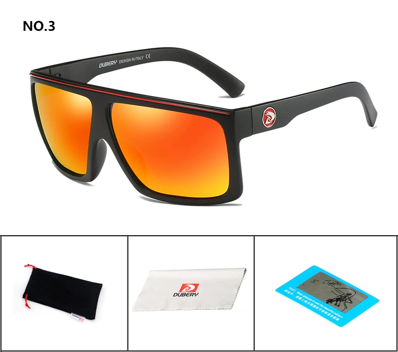 Occhiali Da Sole DUBERY Polarizzati Sportivi – Lenti Avvolgenti Quadrate, Antiriflesso UV400