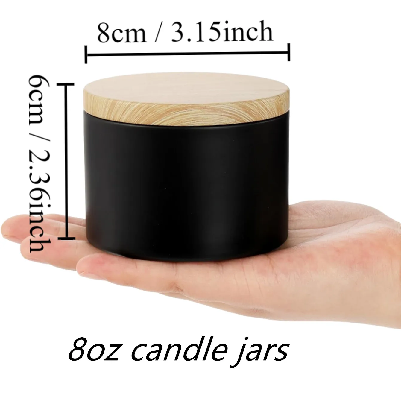 12pcs 8oz Candle Tins With Lids, Round Metal Candle Jars Kit For Loose Candles, Used For DIY Storage, Candle Making Supplies, St