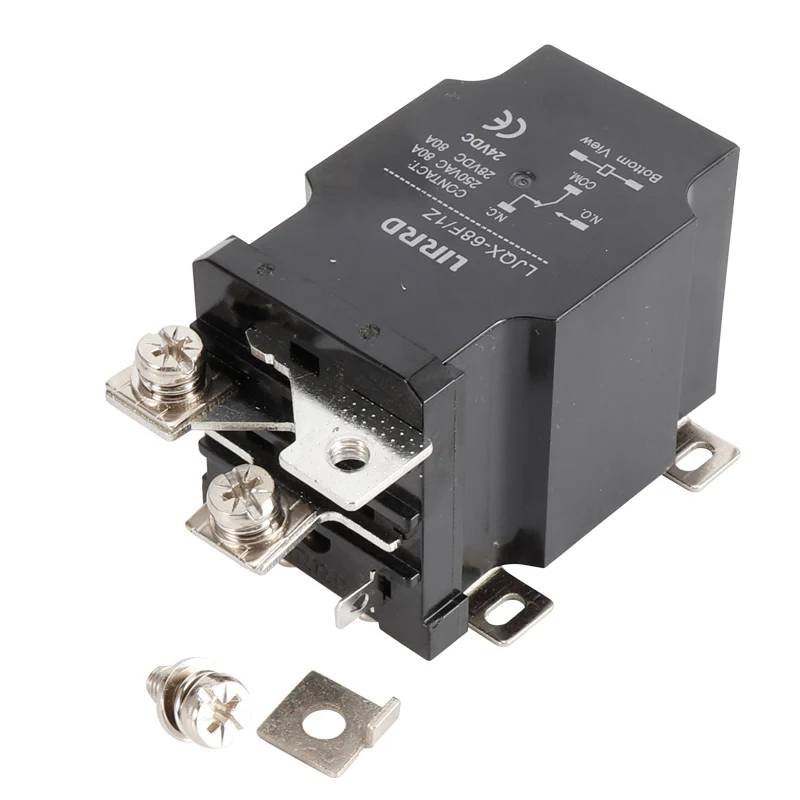 JQX-68F-1Z 12V 24V 80A Large Current Relay Turns On, Off and High Power ...