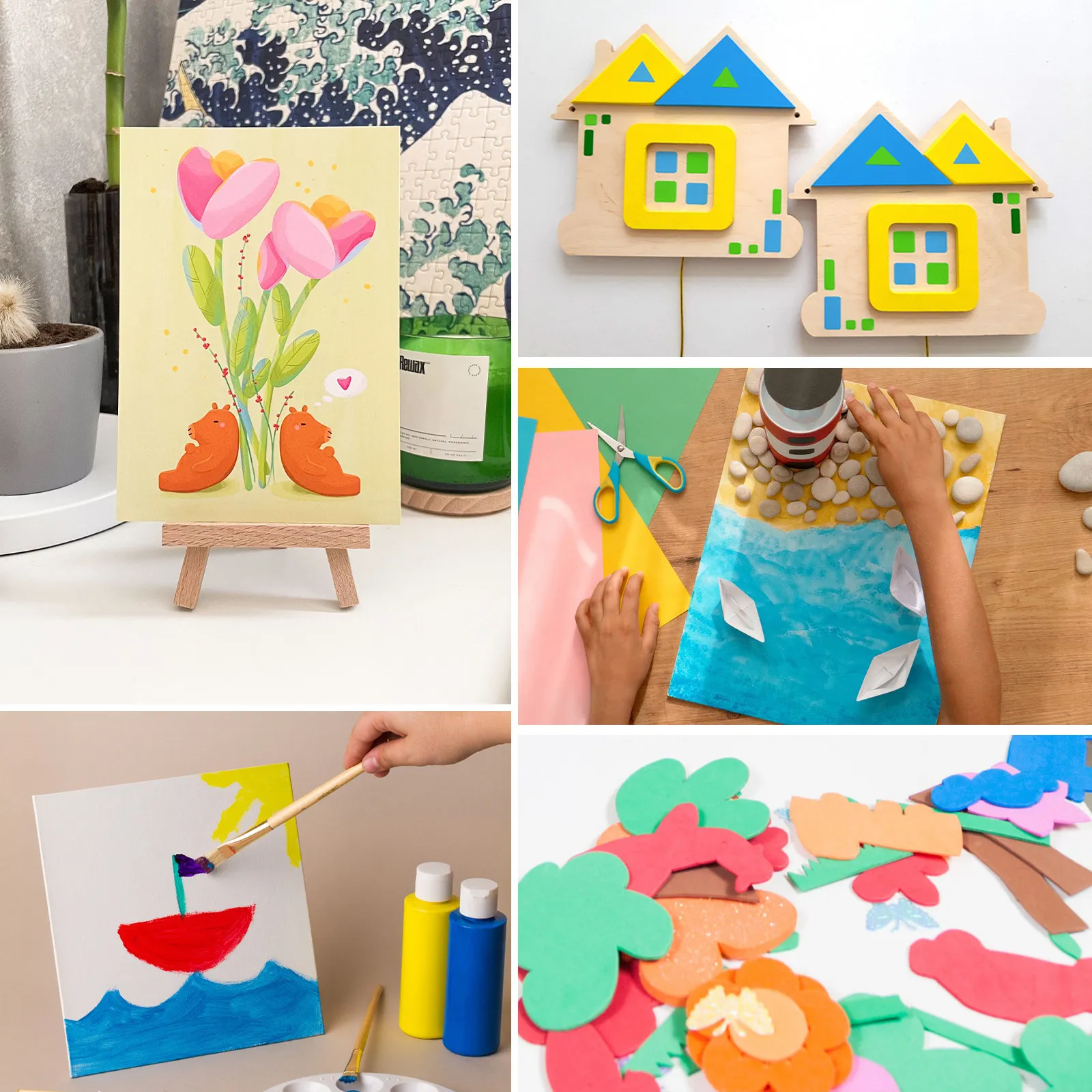 10Pcs 플라스틱 블로우 포스터 보드 빈 흰색 공예 보드 DIY 공예 광고 프로젝트를 위한 간편한 컷 드릴 프레젠테이션 시트
