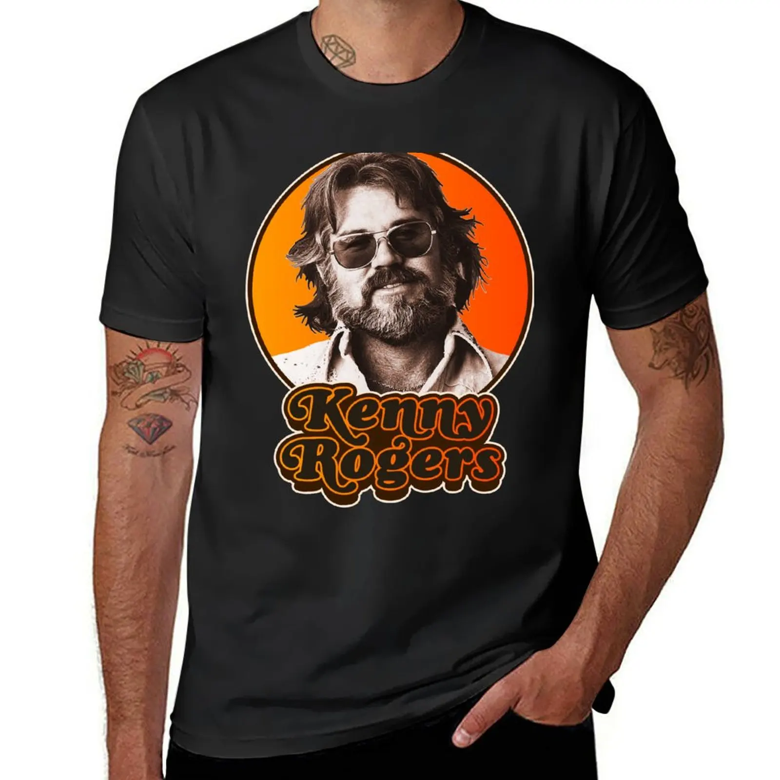 

Retro Kenny Rogers Country Tribute T-Shirt quick-drying korean fashion tops oversized men t shirt
