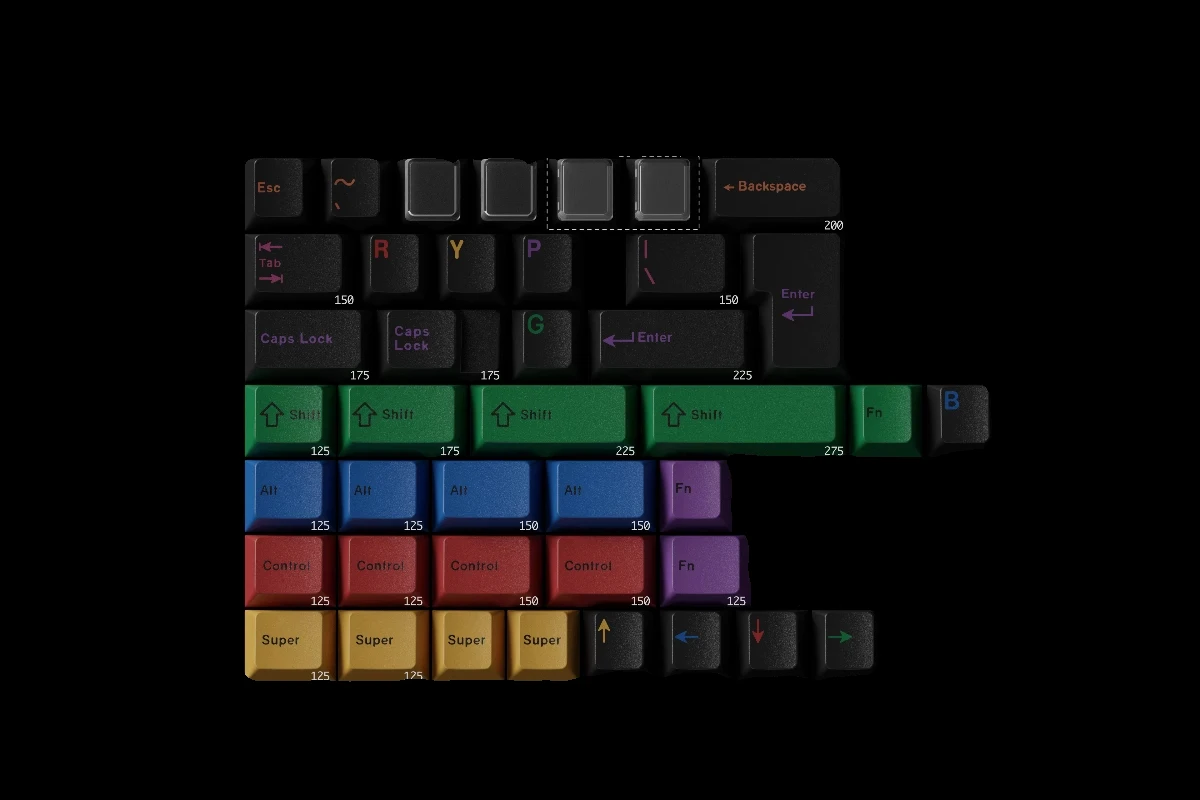 Kobo Rainwolf Kkb Teclas Texto Rgby Ícone Teclas - Imagem 4