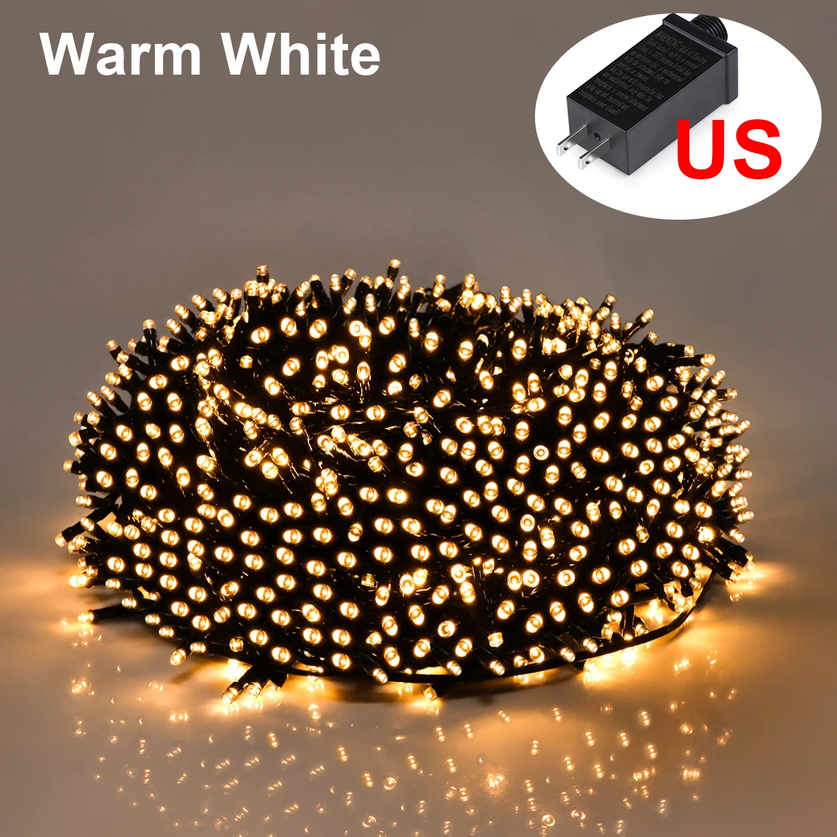 Waterproof LED String Lights – Warm-White/Fantasy Color