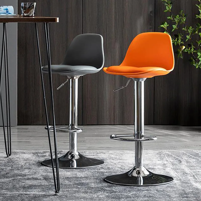 

Барный стул с подъемом и вращающейся спинкой, барный стул, домашний высокий стул, современный минималистичный стул