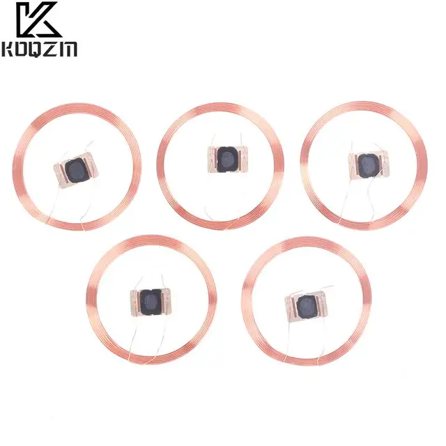 5pcs  13.56MHZ UID IC Card ID Rewritable Changeable Chip Keyfob RFID Self-adhesive Coil 2