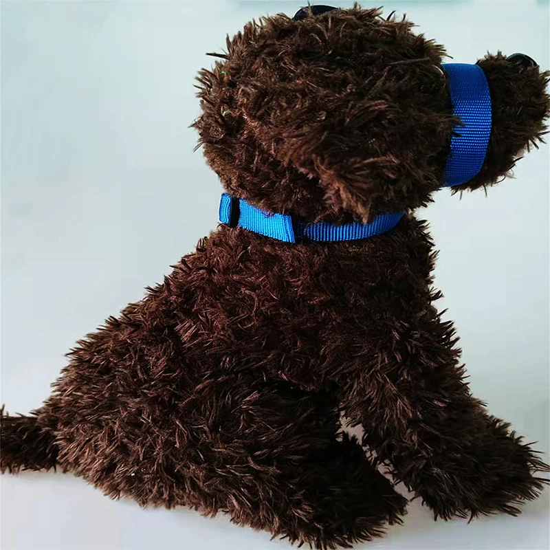 Training Durable Dog Muzzle Adjustable Comfortable Anti-bite Muzzle Cross Dog Head Ring Solid Color Anti-barking dog muzzle