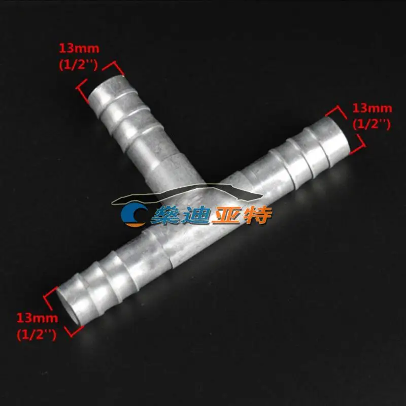T-head Aluminium Hose Connector Fittings Three-way Joint For AC Hose Clamp Kit