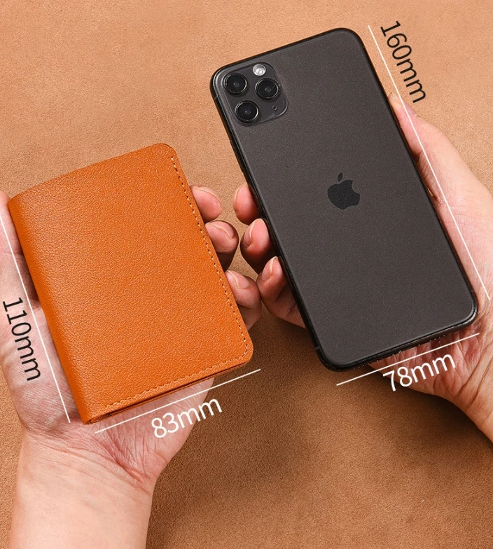 Classic PU Leather Wallet - Ultra Thin Mens Credit Card  Coin Purse