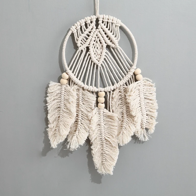 1Pcs Dreamcatcher Handmade Woven Dream Catcher Hand Decor Macrame Decor Wall Art Dream Catcher Wedding Decor 4